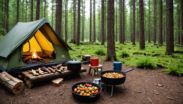 Recettes faciles et délicieuses pour un camping en forêt